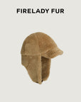 Firelady Fur fur hat with a high - quality feel, three colors of soft, fluffy, rice - grain wool for a warm and cozy look - variant_title
