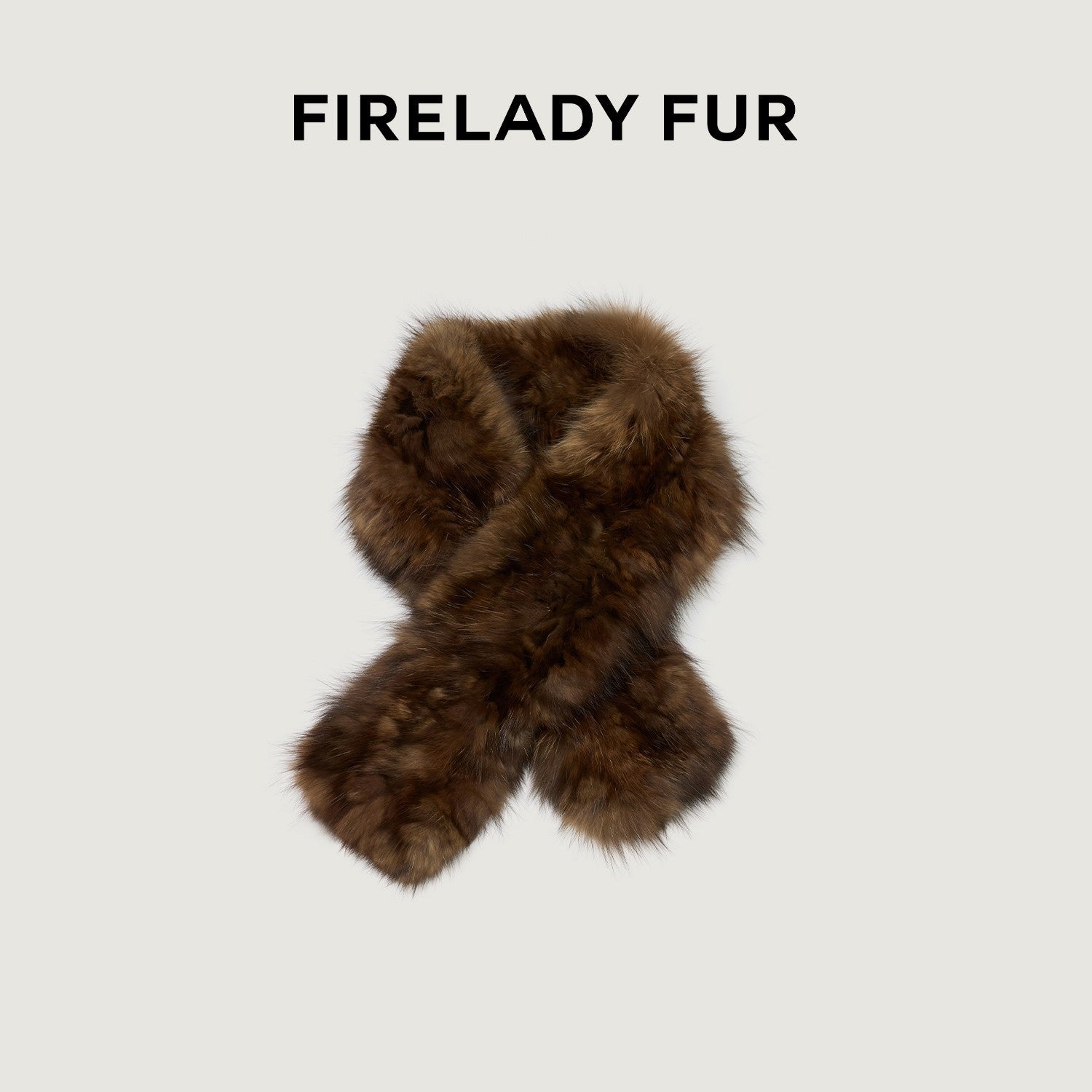 Firelady Fur Mink Fur Scarf Russian Imported Fashionable Retro Old Money Style Plain Weave - variant_title