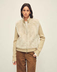Firelady Fur Shearling Coat with Detachable Sleeves "Silky Cocoa" - variant_title