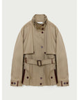 Firelady Fur Women's Belted Trench Coat - Drop Shoulder Short Jacket “Retro Traveler Style” - variant_title