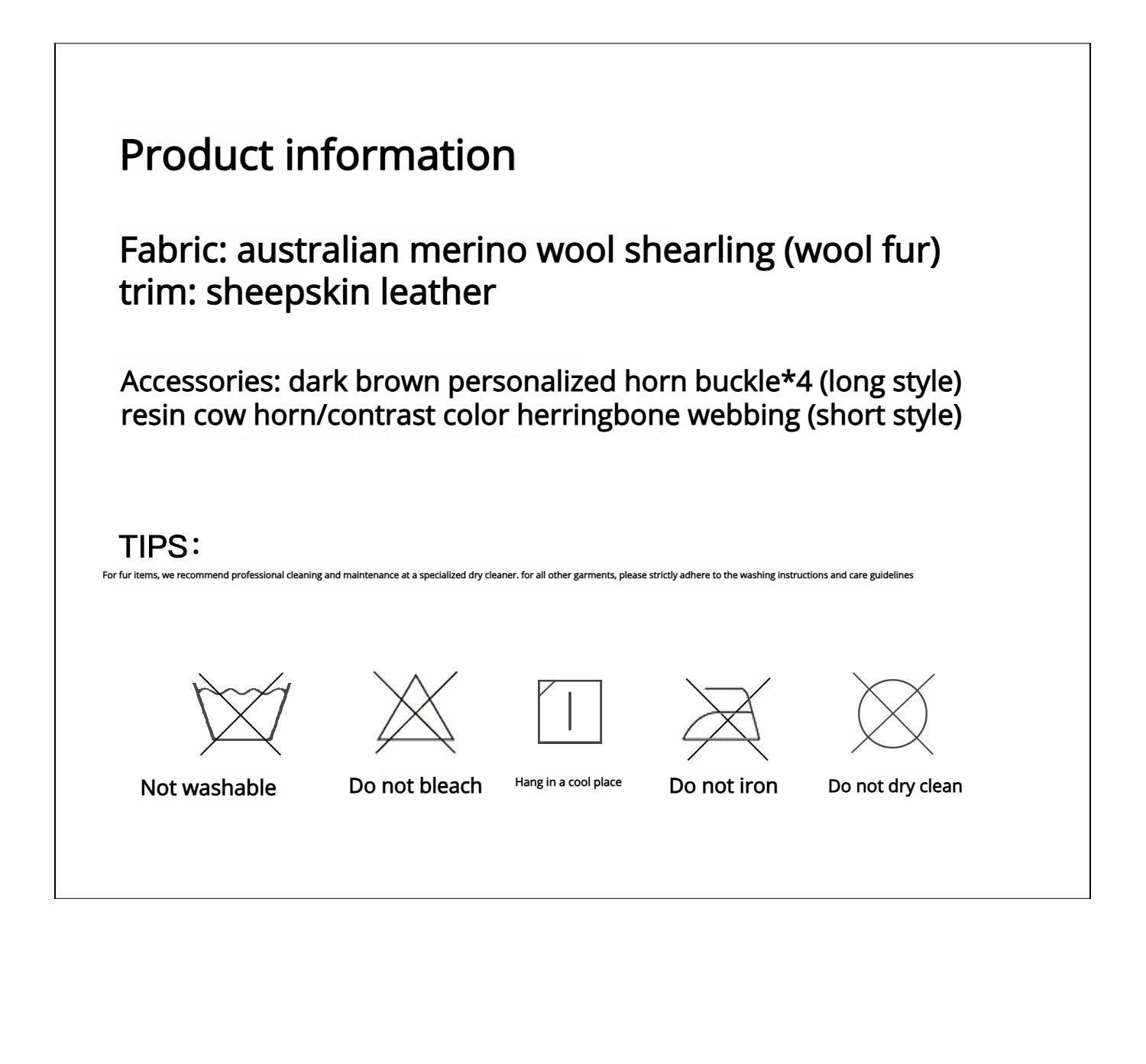 Firelady Fur Women‘s Contrast - Collar Shearling Coat with Shaved Leather Trim &amp; Merino Shearling - variant_title