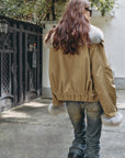 Firelady Fur Women‘s Cropped Fur Parka with Raccoon Fur Trim & 90% Goose Down | Multi - Pocket Utility Style “Nordic Woods” - variant_title