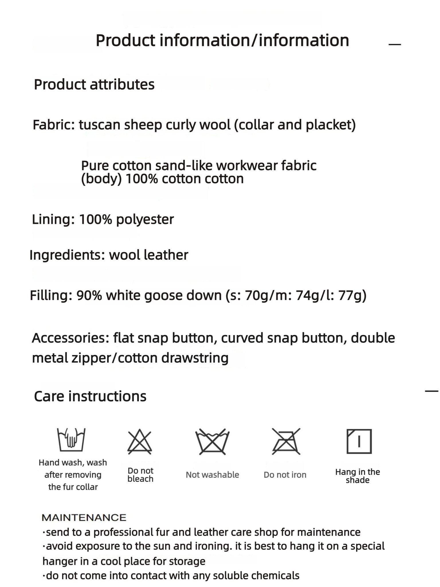 Firelady Fur Women's Denim Down Parka with Detachable Hood &amp; 90% Goose Down - Workwear Style "Cool Denim Fabric" - variant_title