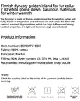 Firelady Fur Women's Denim Parka with SAGAFURS Fox Fur Collar "Warm Mist Glass" - variant_title