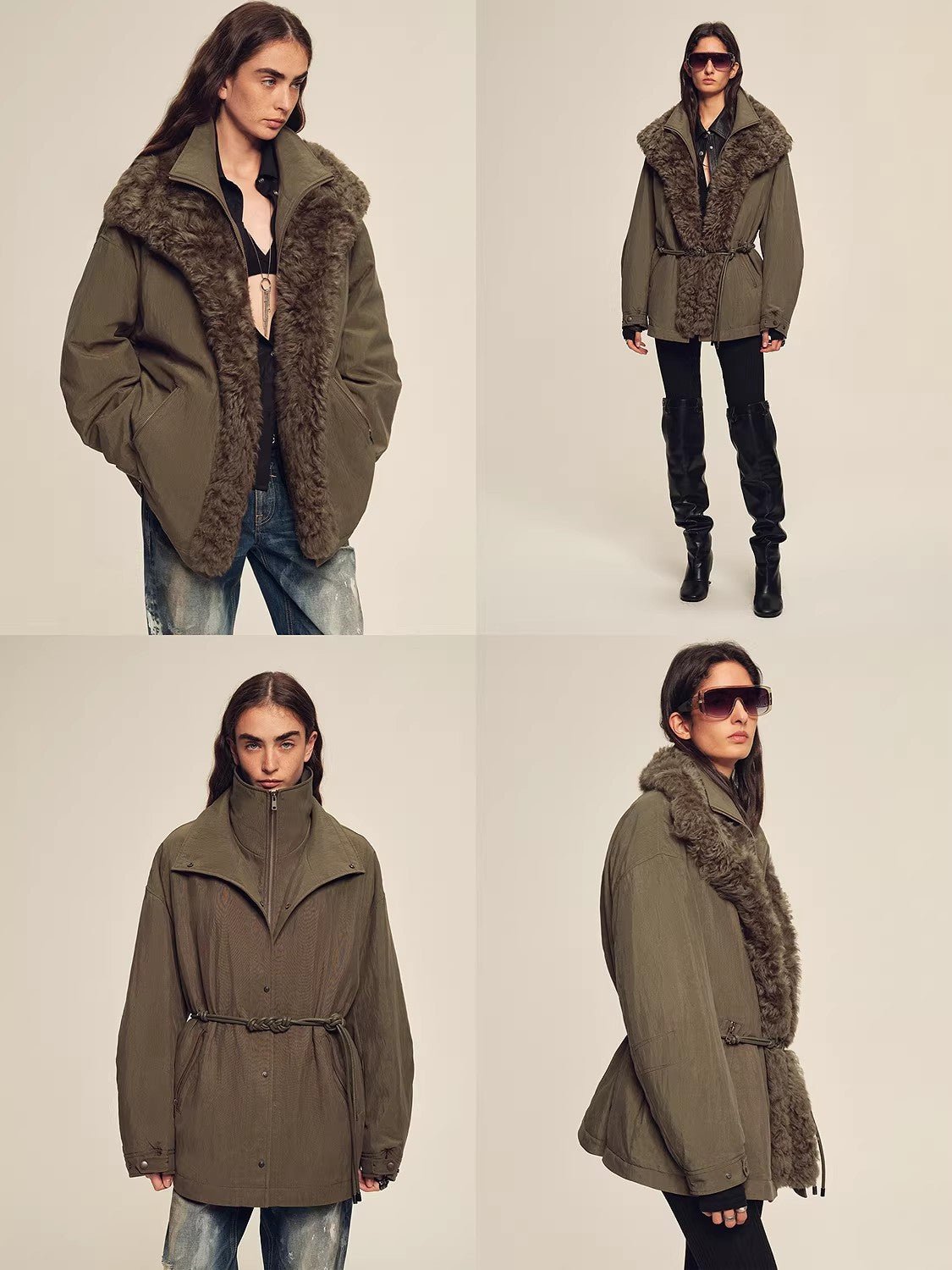 Firelady Fur Women's Detachable Toscana Shearling - Lined Parka Jacket "The Wizard of Oz" - variant_title