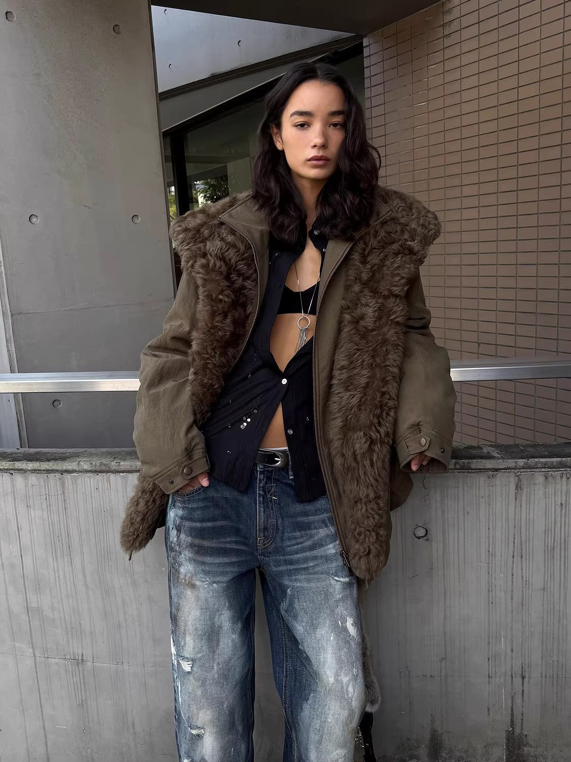 Firelady Fur Women's Detachable Toscana Shearling - Lined Parka Jacket "The Wizard of Oz" - variant_title