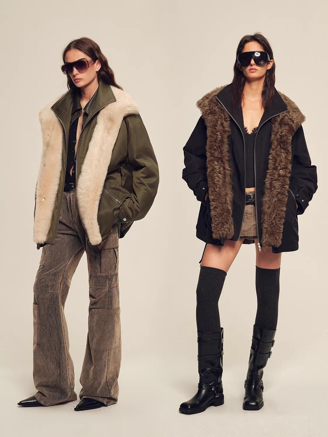 Firelady Fur Women's Detachable Toscana Shearling - Lined Parka Jacket "The Wizard of Oz" - variant_title