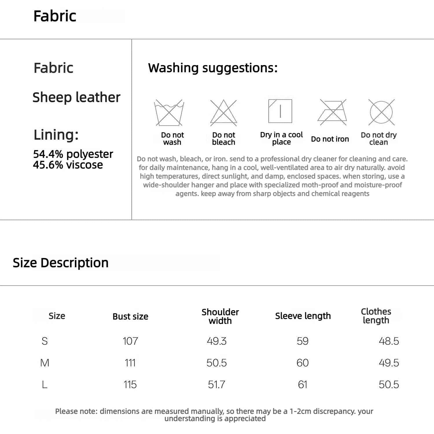 Firelady Fur Women's Double - Breasted Waxed Sheepskin Leather Jacket - Biker Style Short Coat with Belt "Heartbeat Radio" - variant_title