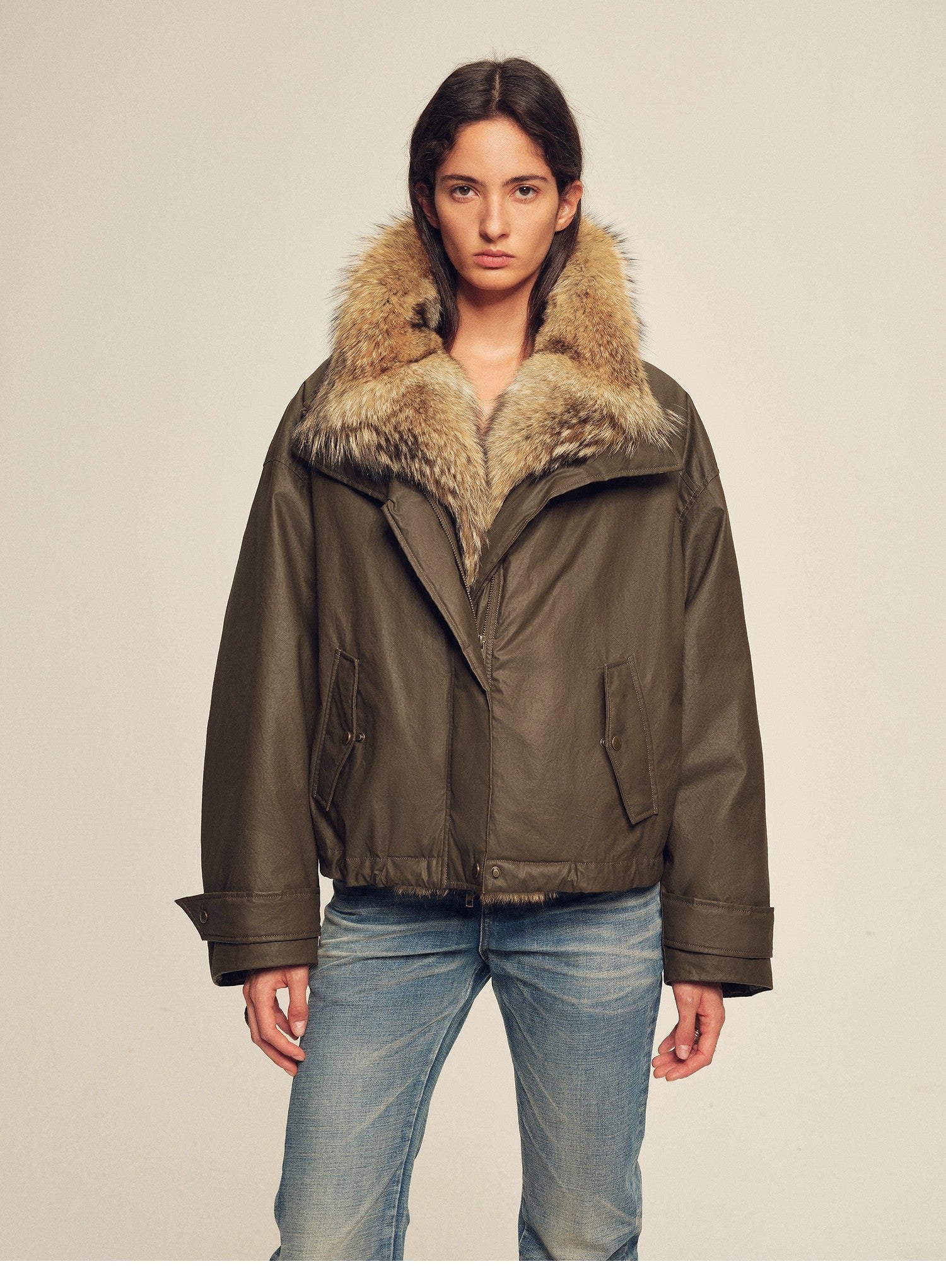 Firelady Fur Women's down fur parka Coyote and Raccoon Fur Collar - “The long night is coming” - variant_title
