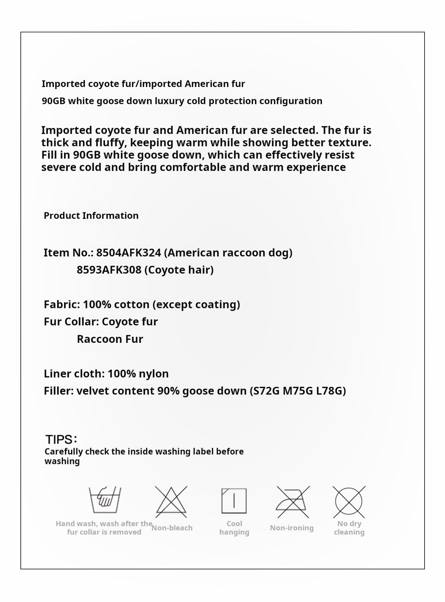 Firelady Fur Women's down fur parka Coyote and Raccoon Fur Collar - “The long night is coming” - variant_title