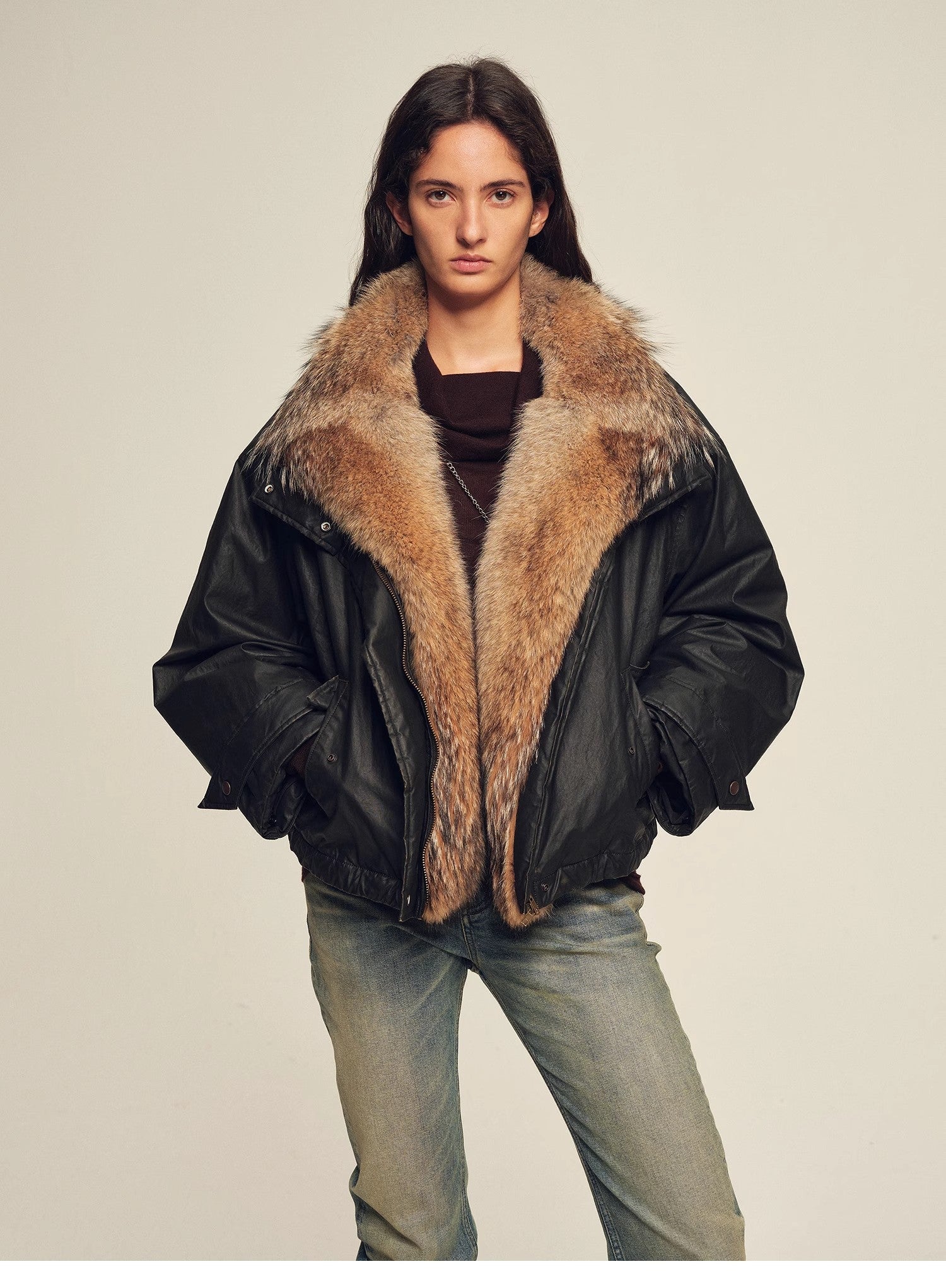 Firelady Fur Women's down fur parka Coyote and Raccoon Fur Collar - “The long night is coming” - variant_title