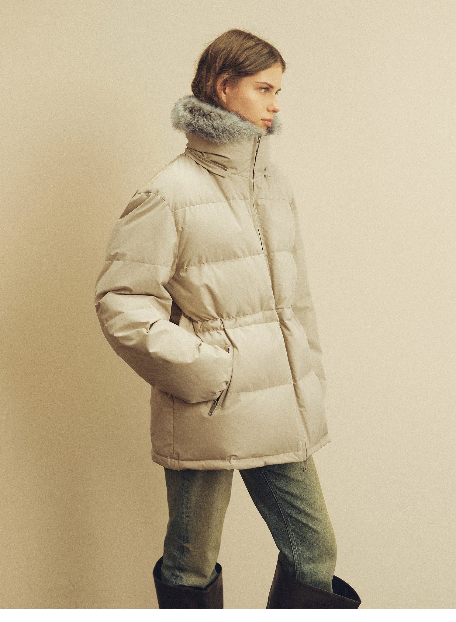 Firelady Fur Women's Fur - Trim Down Parka | Detachable Fox Fur Hood &amp; 90% White Goose Down Fill“Frost Wild” - variant_title