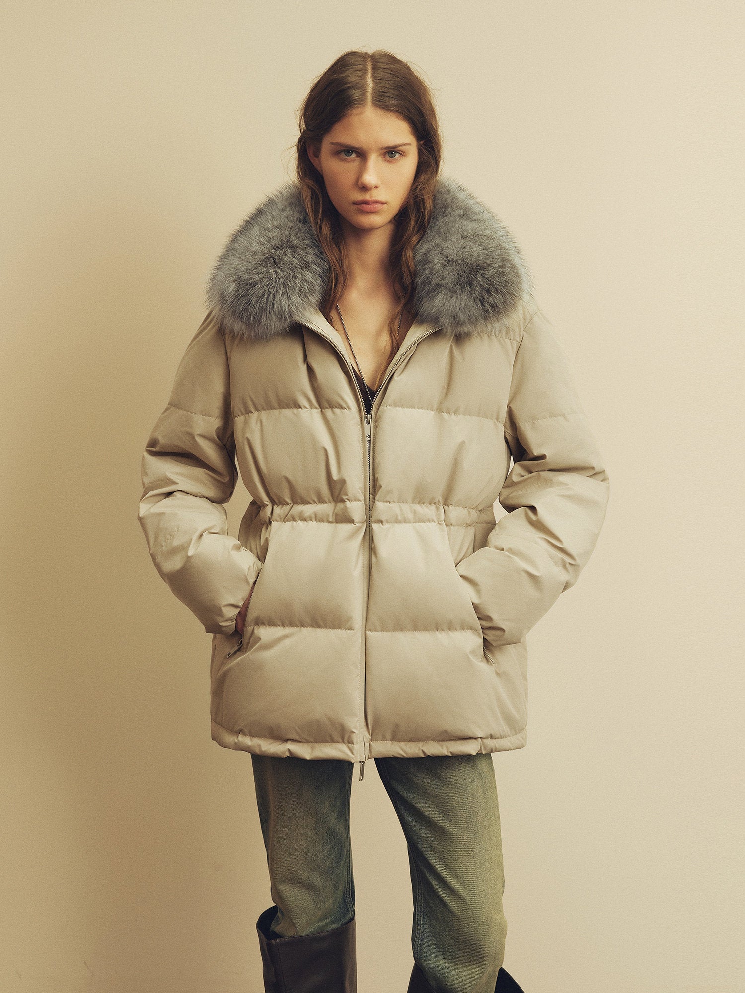 Firelady Fur Women's Fur - Trim Down Parka | Detachable Fox Fur Hood &amp; 90% White Goose Down Fill“Frost Wild” - variant_title