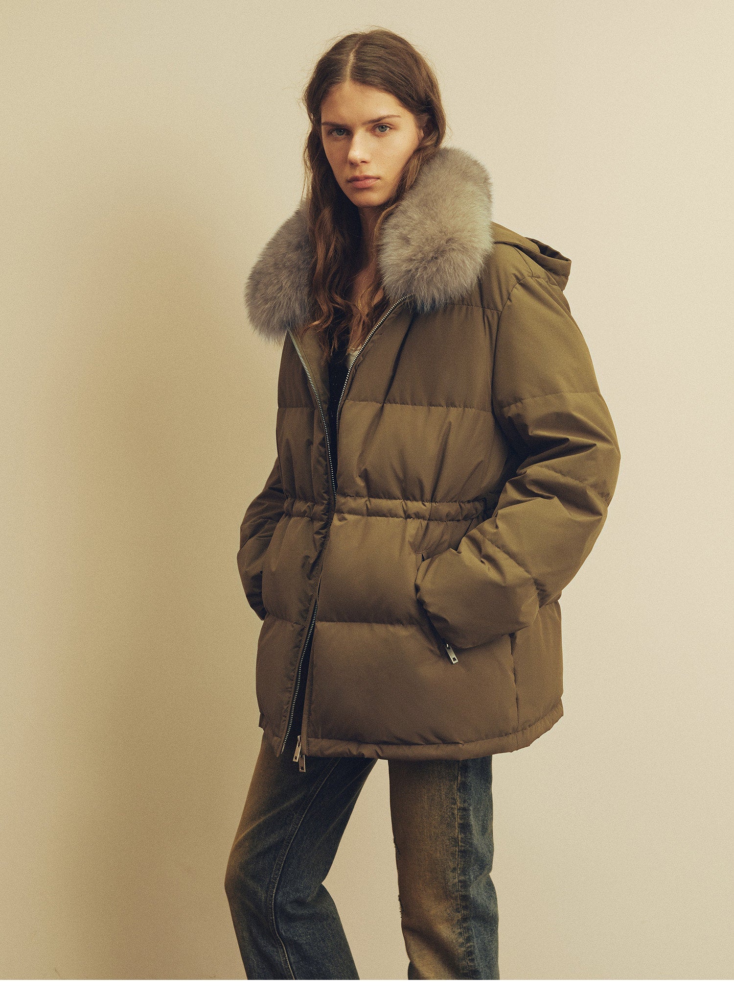 Firelady Fur Women's Fur - Trim Down Parka | Detachable Fox Fur Hood &amp; 90% White Goose Down Fill“Frost Wild” - variant_title