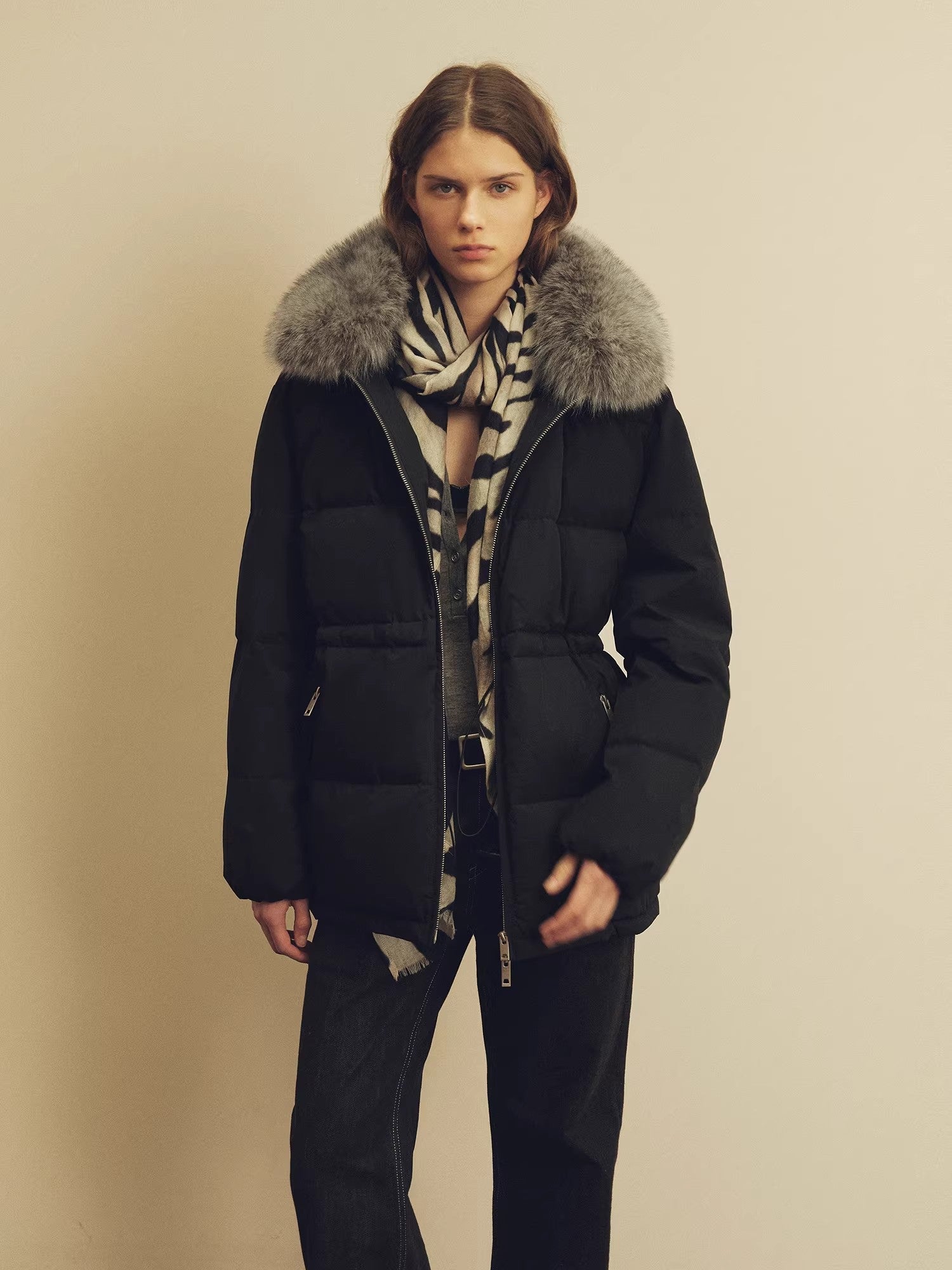 Firelady Fur Women's Fur - Trim Down Parka | Detachable Fox Fur Hood &amp; 90% White Goose Down Fill“Frost Wild” - variant_title