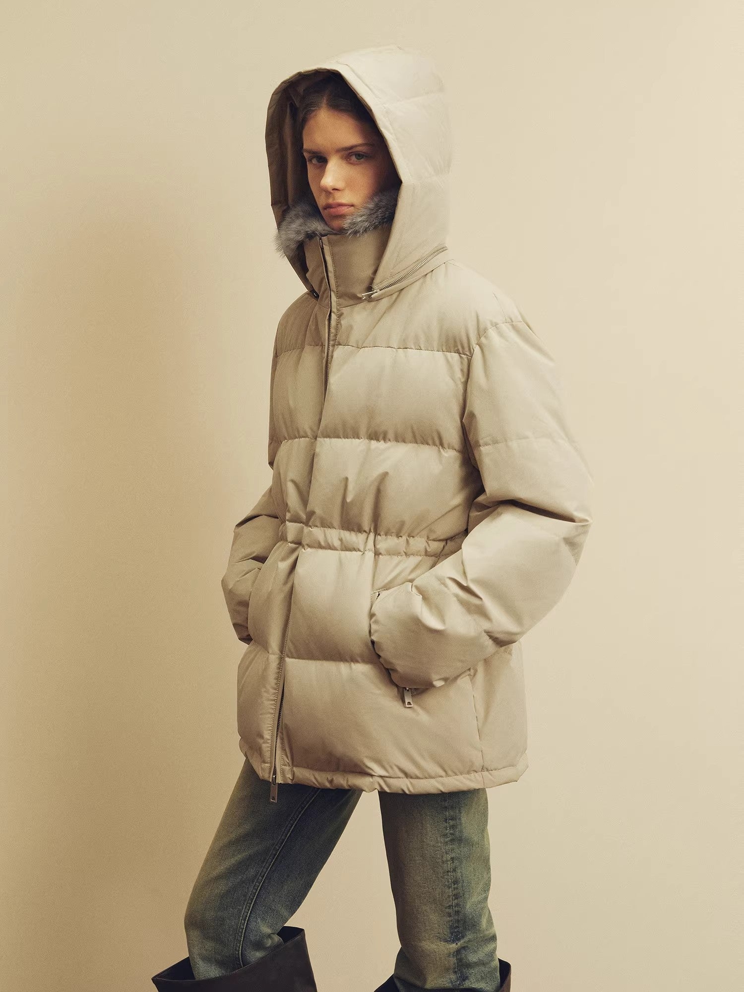 Firelady Fur Women's Fur - Trim Down Parka | Detachable Fox Fur Hood &amp; 90% White Goose Down Fill“Frost Wild” - variant_title