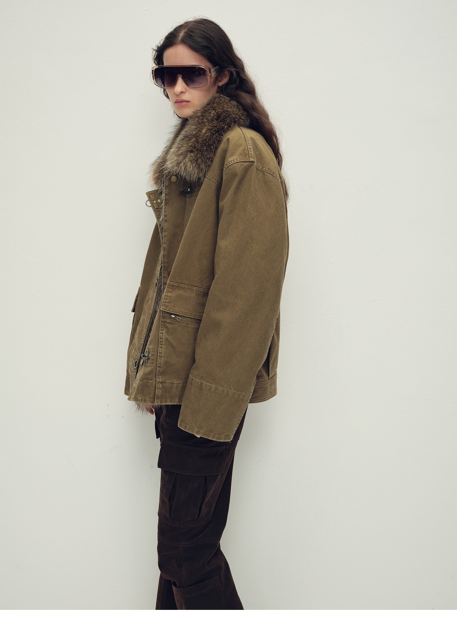 Firelady Fur Hearthside Simmer down parka outfit styling image
