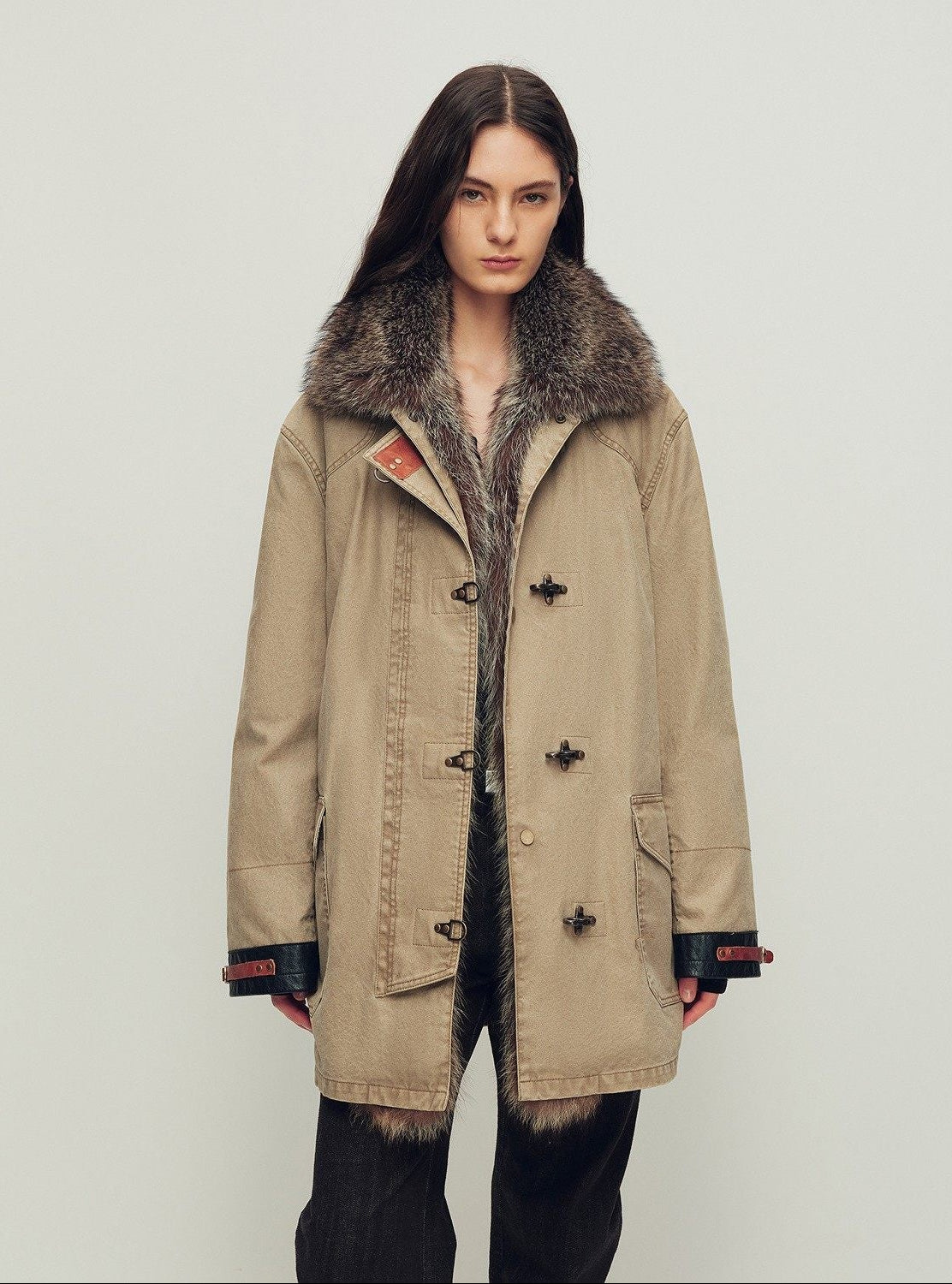 Firelady Fur Women's Goose Down Fur Parka with Detachable Raccoon Fur Hood“Hearthside Simmer” - variant_title
