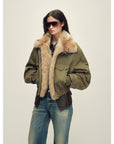 Firelady Fur Women's Multi - Color Fur Collar Parka - Pilot Jacket Style "Serene Heat Island" - variant_title