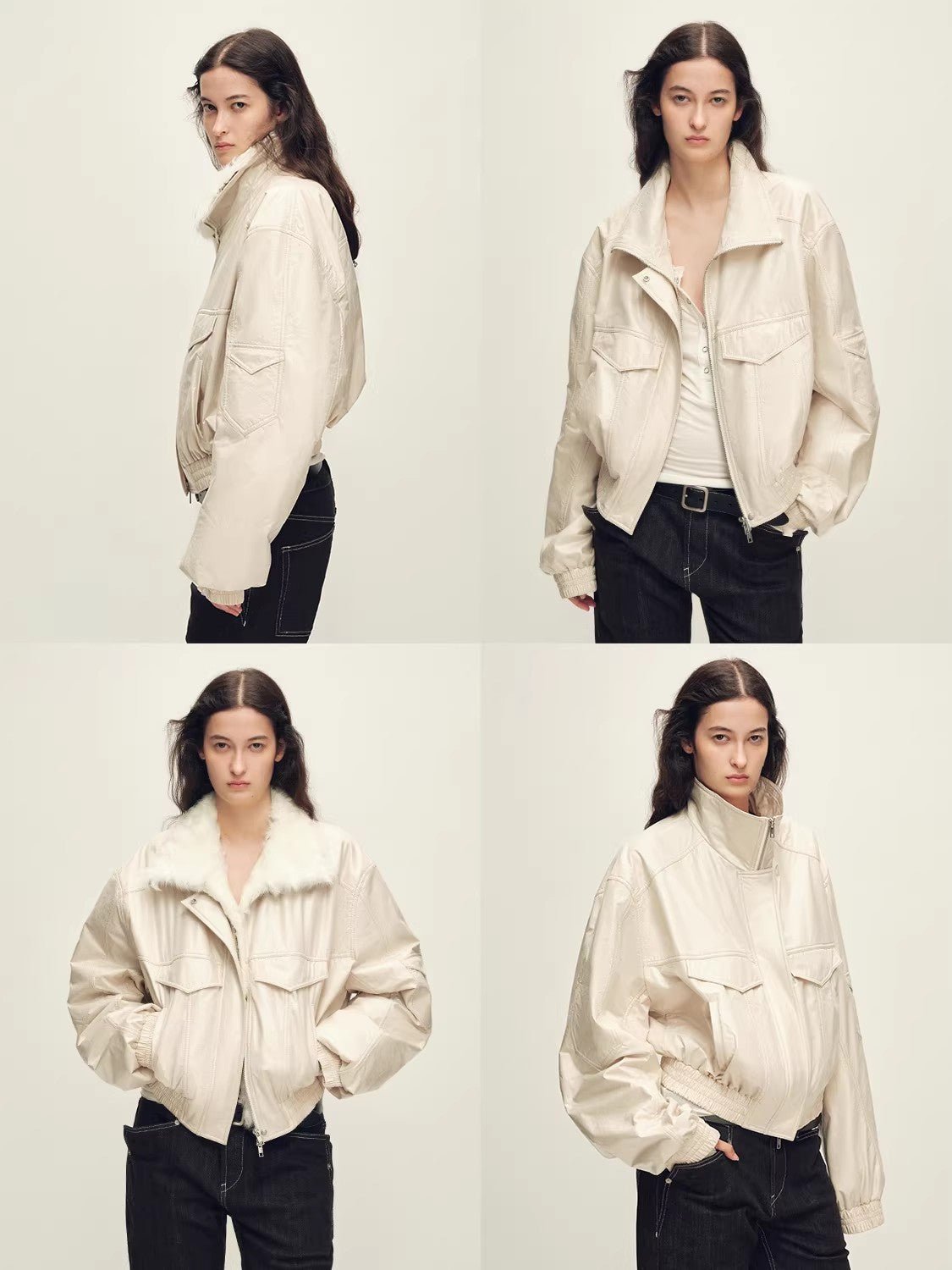 Firelady Fur Women's Multi - Color Fur Collar Parka - Pilot Jacket Style "Serene Heat Island" - variant_title