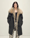 Firelady Fur Women's OVERSIZE Raccoon Fur Down Parka with Multi - Wear Design "Swan Feather Collection" - variant_title