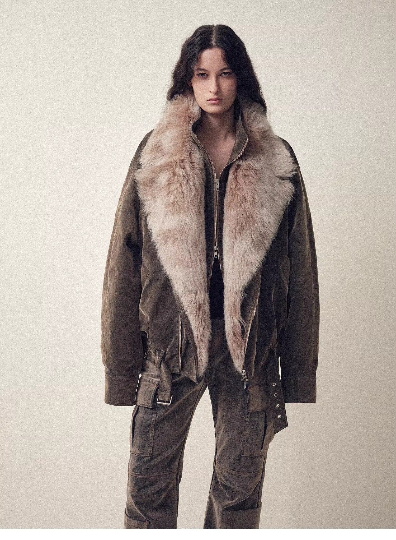 Firelady Fur Women's parka fur coat Two - tone Toscana down jacket “Song of the North” - variant_title