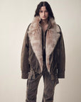 Firelady Fur Women's parka fur coat Two - tone Toscana down jacket “Song of the North” - variant_title
