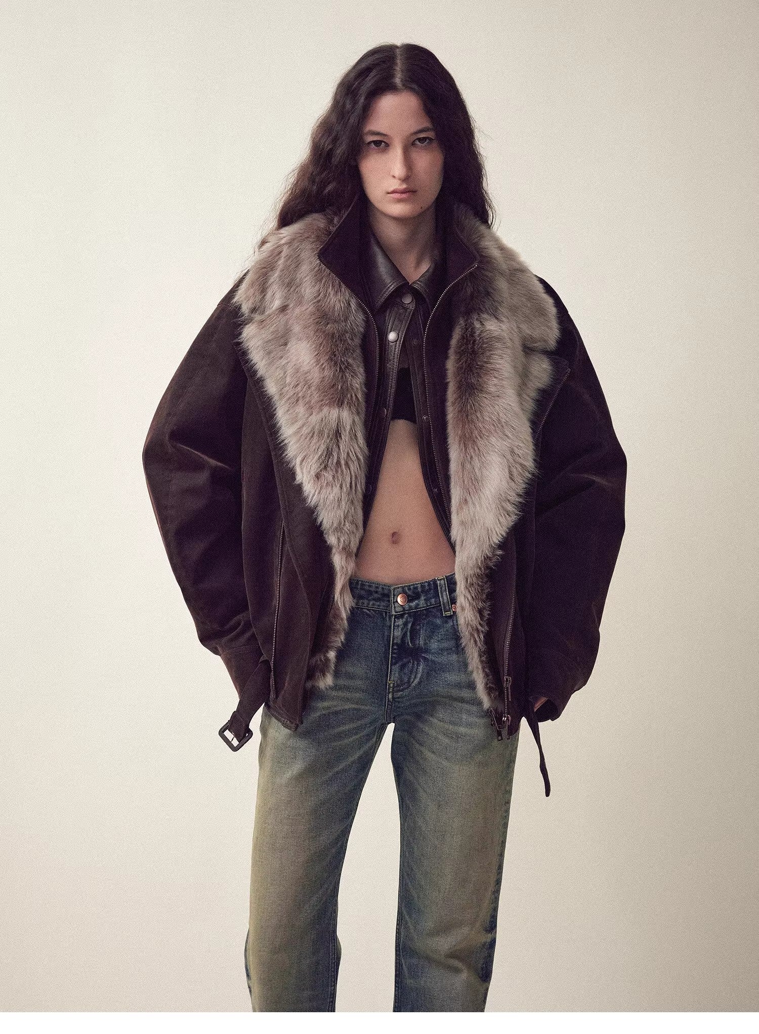 Firelady Fur Women's parka fur coat Two - tone Toscana down jacket “Song of the North” - variant_title