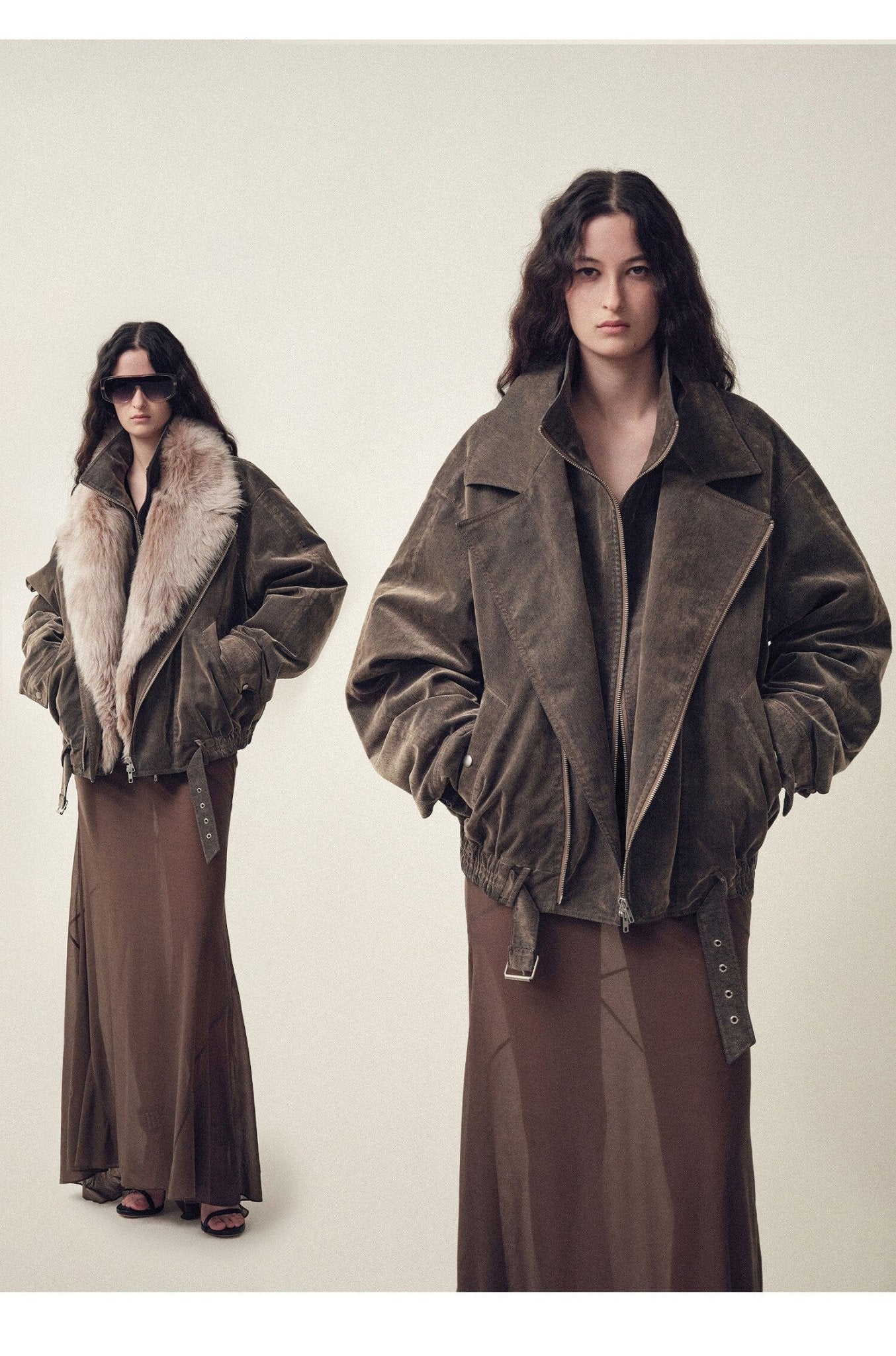 Firelady Fur Women's parka fur coat Two - tone Toscana down jacket “Song of the North” - variant_title