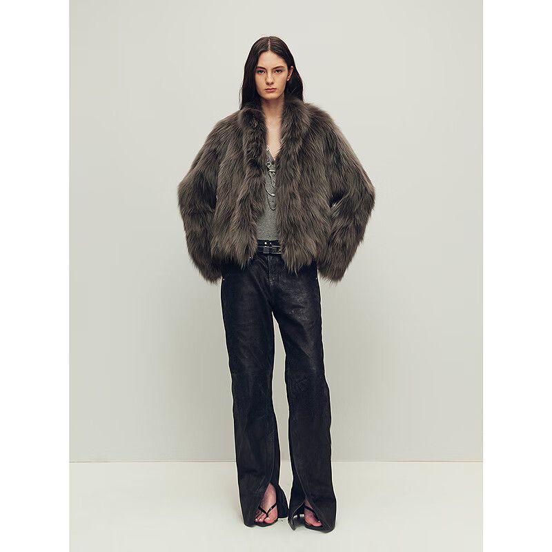 Firelady Fur Women's SAGAFURS Fox Fur Coat - Stand Collar Short Jacket 'Grace Champs - Élysées' - variant_title