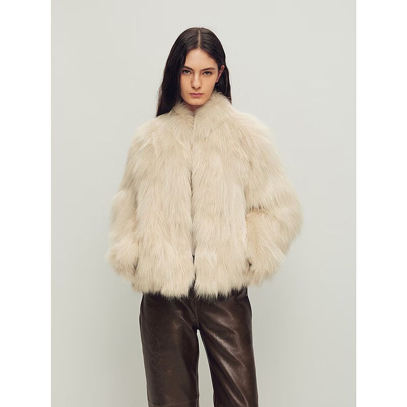 Firelady Fur Women's SAGAFURS Fox Fur Coat - Stand Collar Short Jacket 'Grace Champs - Élysées' - variant_title