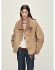 Firelady Fur Women’s Shearling Coat Crafted with Italian Contrast Suede & Tuscan Shearling“Winter Mochi” - variant_title