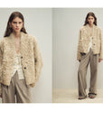 Firelady Fur Women‘s Shearling Coat | Rippled Waterwave Pattern, Rare Lake Lamb“Mole Manor” - variant_title