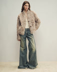 Firelady Fur Women‘s Shearling Coat | Rippled Waterwave Pattern, Rare Lake Lamb“Mole Manor” - variant_title