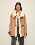 Firelady Fur Women‘s Shearling Jacket with Italian Tuscan Curly Wool Suede Collar“Glam Belle” - variant_title