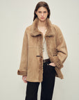 Firelady Fur Women‘s Shearling Jacket with Italian Tuscan Curly Wool Suede Collar“Glam Belle” - variant_title