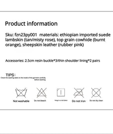 Firelady Fur suede sheepskin leather jacket material information