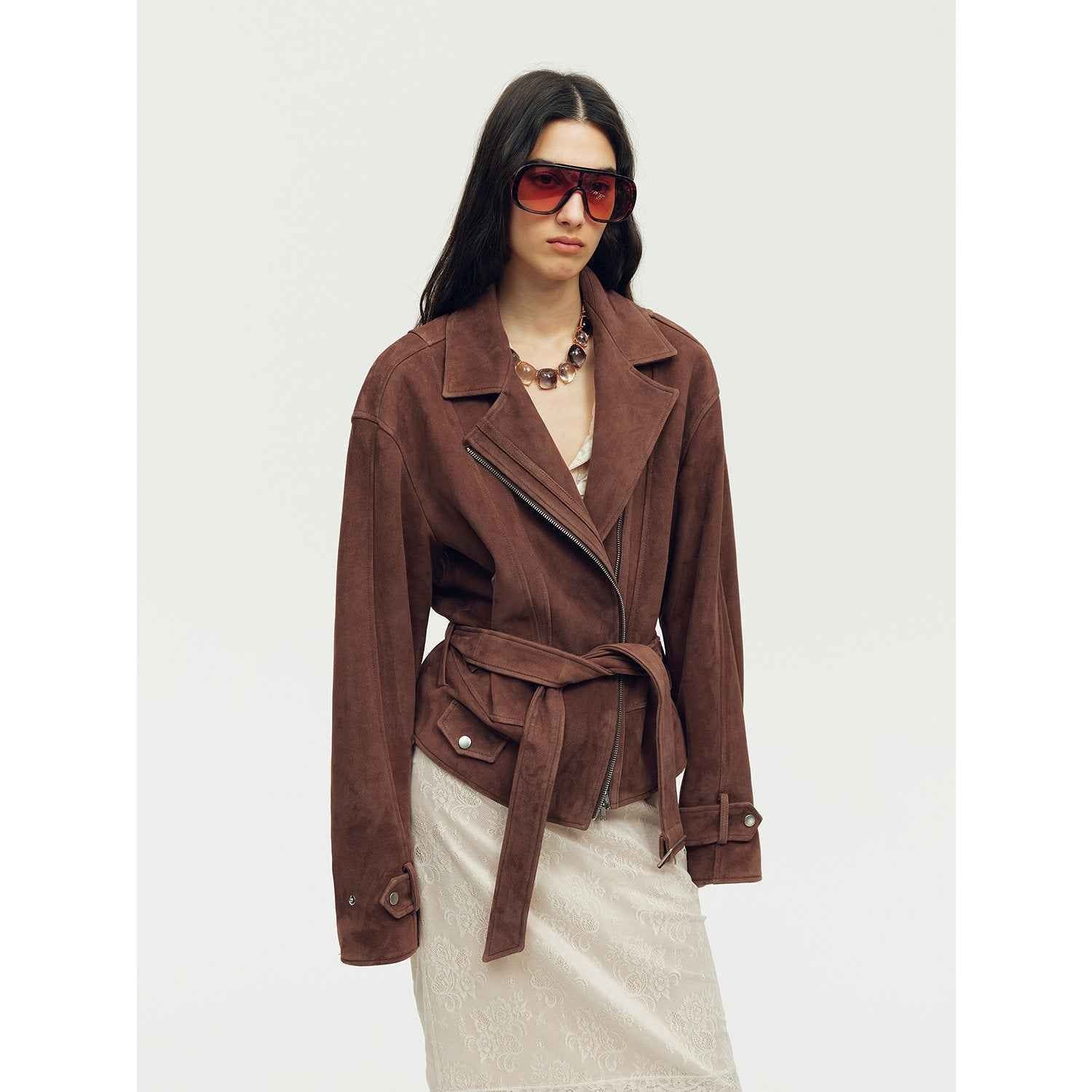 Firelady Fur Women's Sheepskin Moto Jacket 'Modern Times' - Trendy Biker Coat