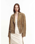 Firelady Fur Women's Sheepskin Moto Jacket 'Modern Times' - Trendy Biker Coat