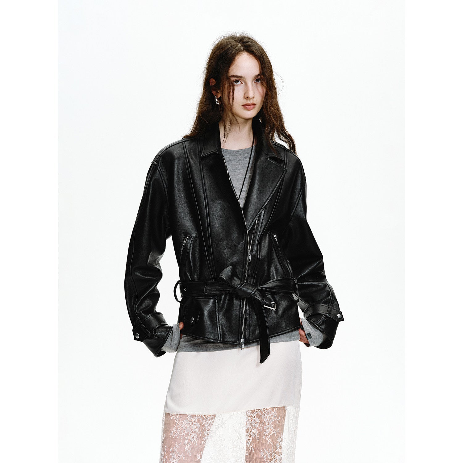 Firelady Fur Women's Sheepskin Moto Jacket 'Modern Times' - Trendy Biker Coat