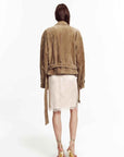 Firelady Fur Women's Sheepskin Moto Jacket 'Modern Times' - Trendy Biker Coat