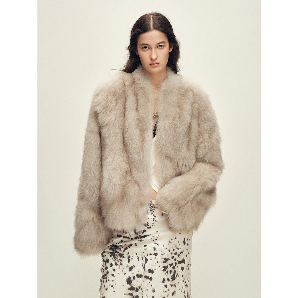 Firelady Fur short fox fur coat silhouette reference