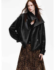 Firelady Fur Women's Turkish Lambskin Leather Jacket - Weekend Street Style Short Trench Coat - variant_title