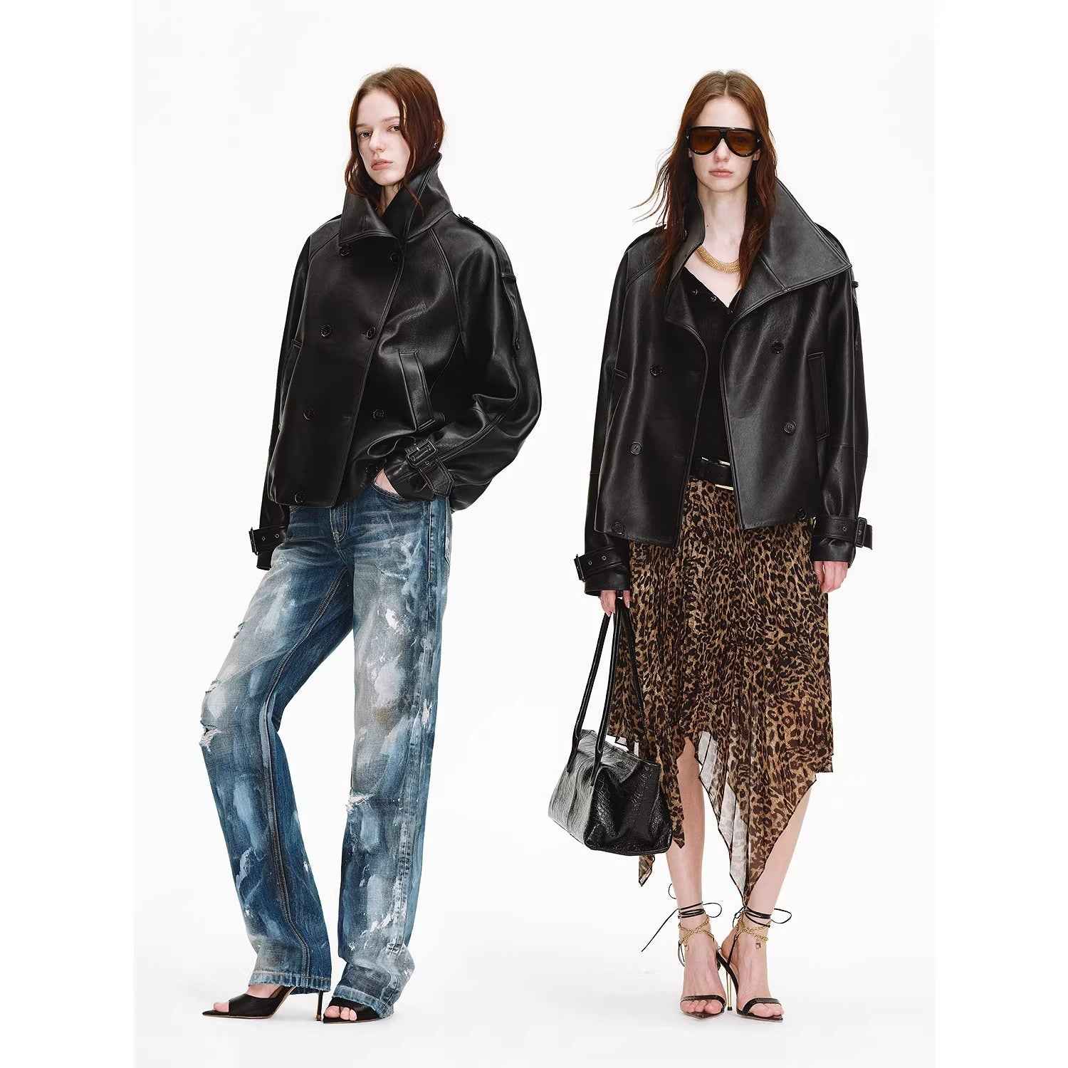 Firelady Fur Women's Turkish Lambskin Leather Jacket - Weekend Street Style Short Trench Coat - variant_title