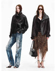 Firelady Fur Women's Turkish Lambskin Leather Jacket - Weekend Street Style Short Trench Coat - variant_title
