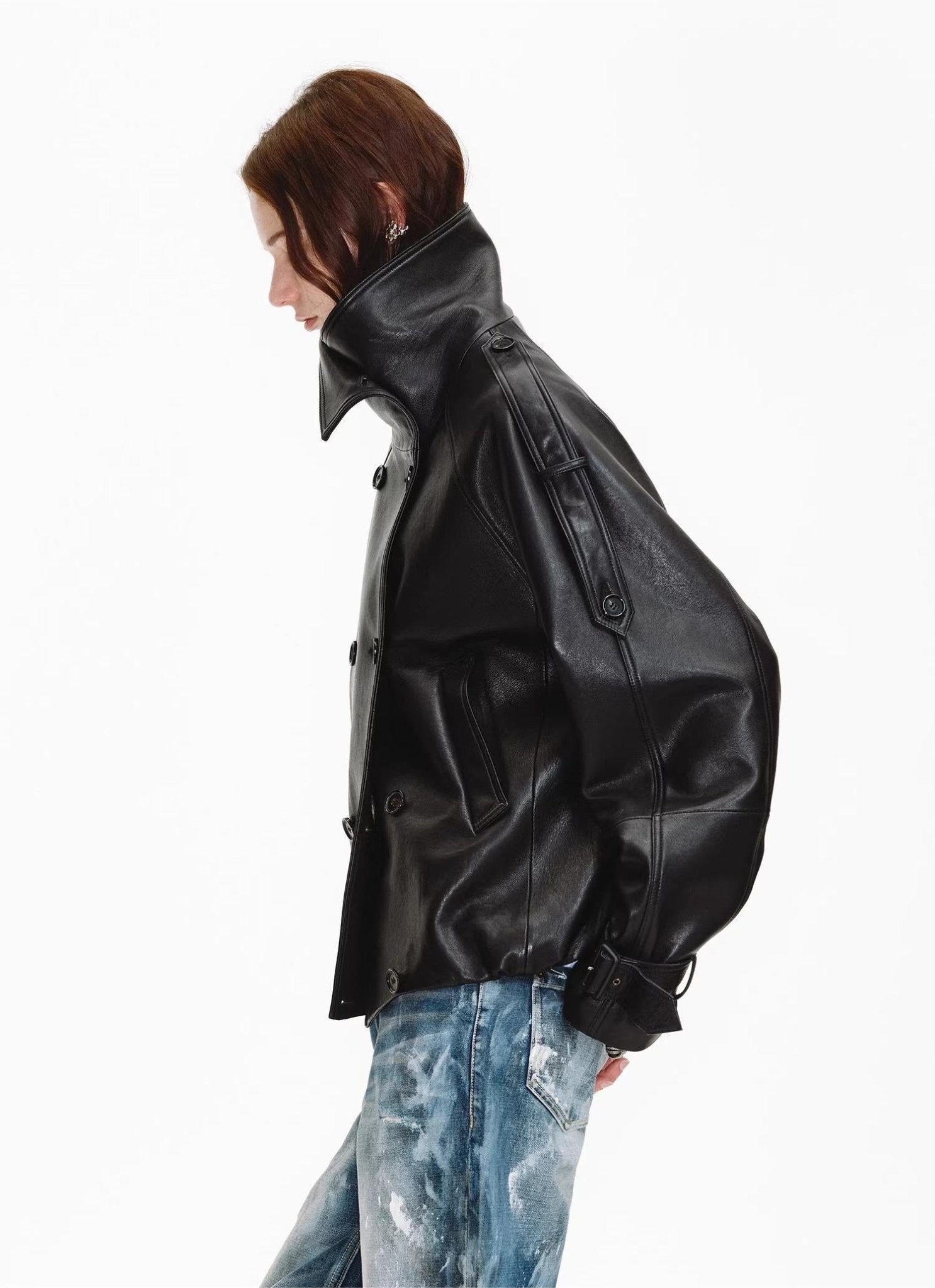 Firelady Fur Women's Turkish Lambskin Leather Jacket - Weekend Street Style Short Trench Coat