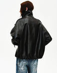 Firelady Fur Women's Turkish Lambskin Leather Jacket - Weekend Street Style Short Trench Coat