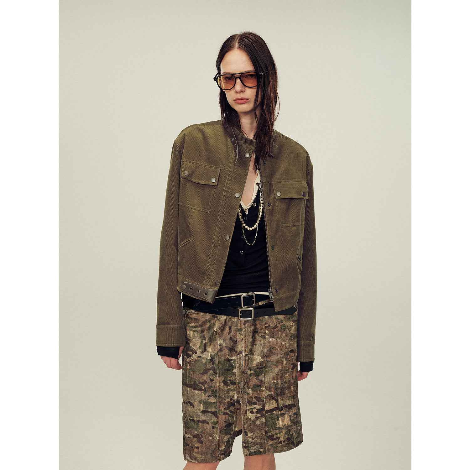Firelady Fur Women's Vintage Workwear Jacket - Wide Shoulder Short Coat "Modern Call" - variant_title