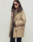 Firelady Women’s Parka with Real American Raccoon Fur Collar – Premium 90% White Goose Down Coat“Winter Street Lights” - variant_title