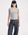 FireladyFur Brand Slim Fit Tencel Wool Women's Slim Fit Henley T-Shirts Short/Long Sleeve V - Neck Button Knitted Bottoming Basic Tops"Pure Fashion" - variant_title